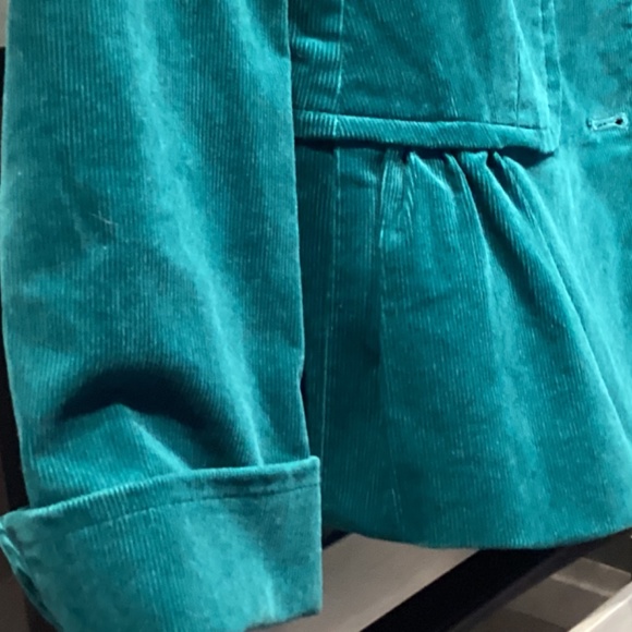 Talbots teal corduroy jacket - Picture 5 of 7